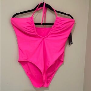 No Boundaries NWT (No liners tape) Pink One Piece Swimsuit
